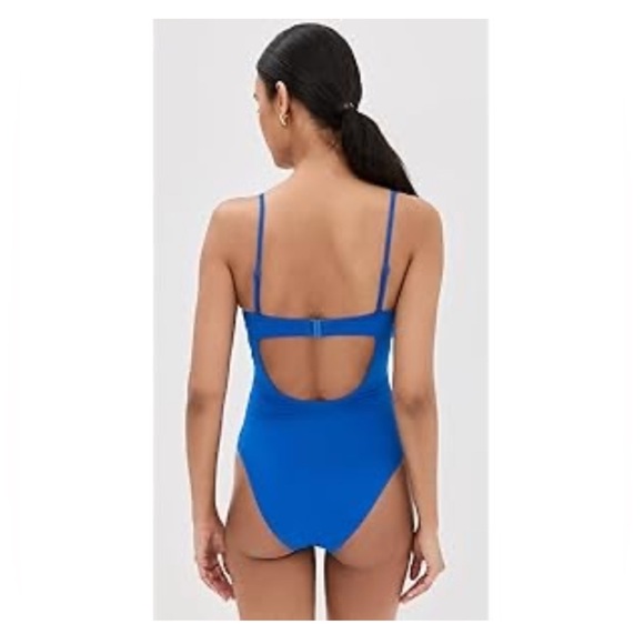 New STAUD Women's Maeve One Piece Sapphire/White Size M - Picture 4 of 6